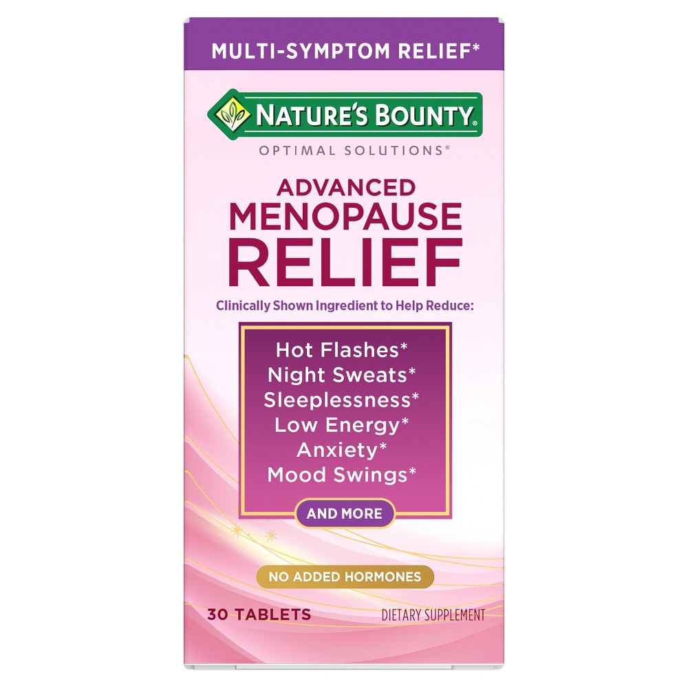 Nature's Bounty Optimal Solutions Advanced Menopause Relief Vegan Tablets - 30ct