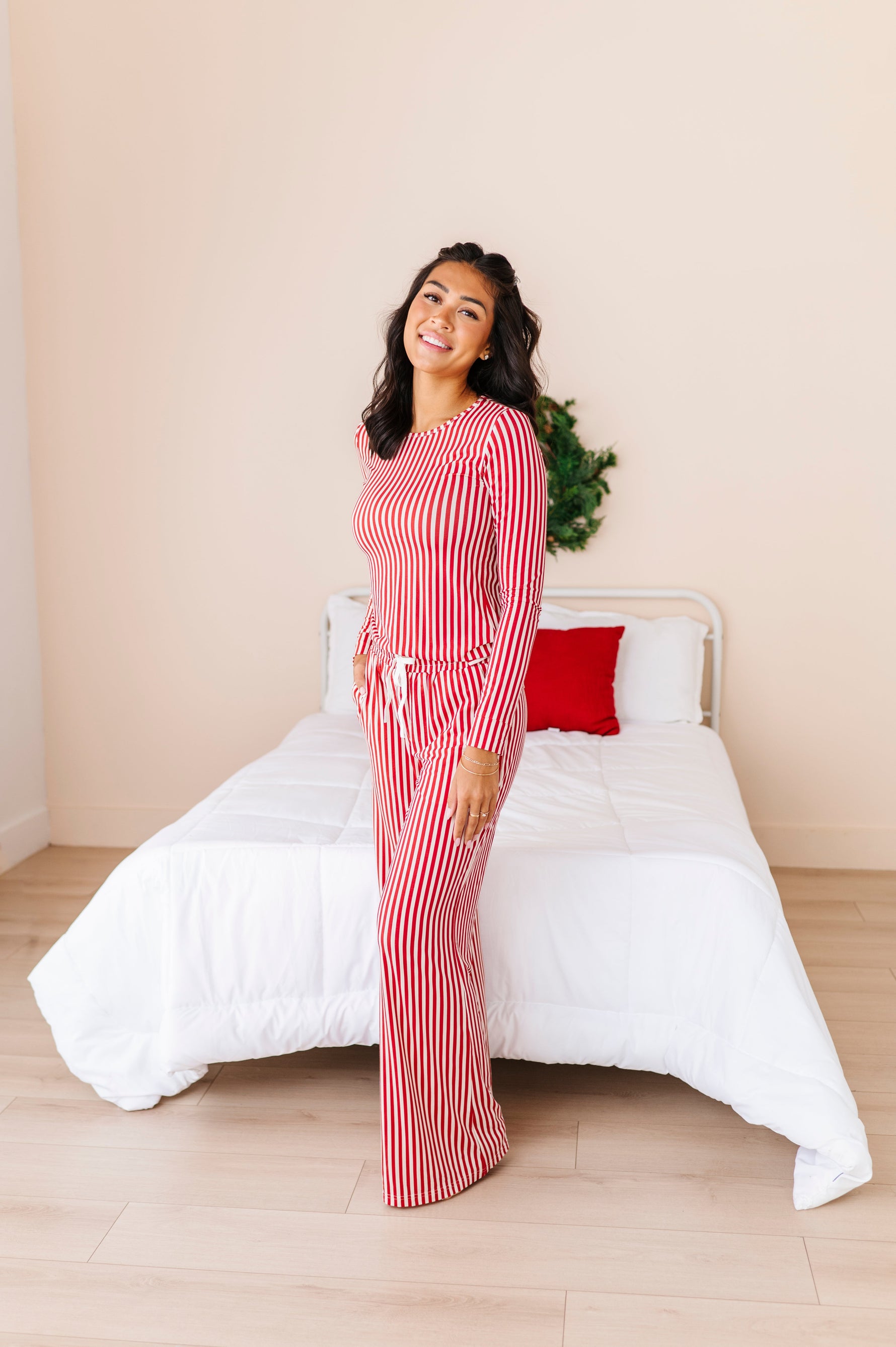 Red Stripes | Women’s PJ TOP - By Baano