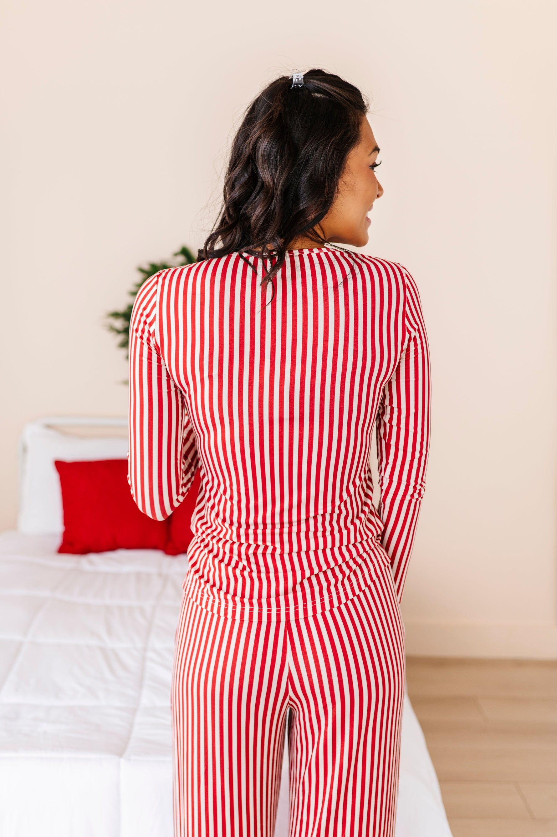 Red Stripes | Women’s PJ TOP - By Baano