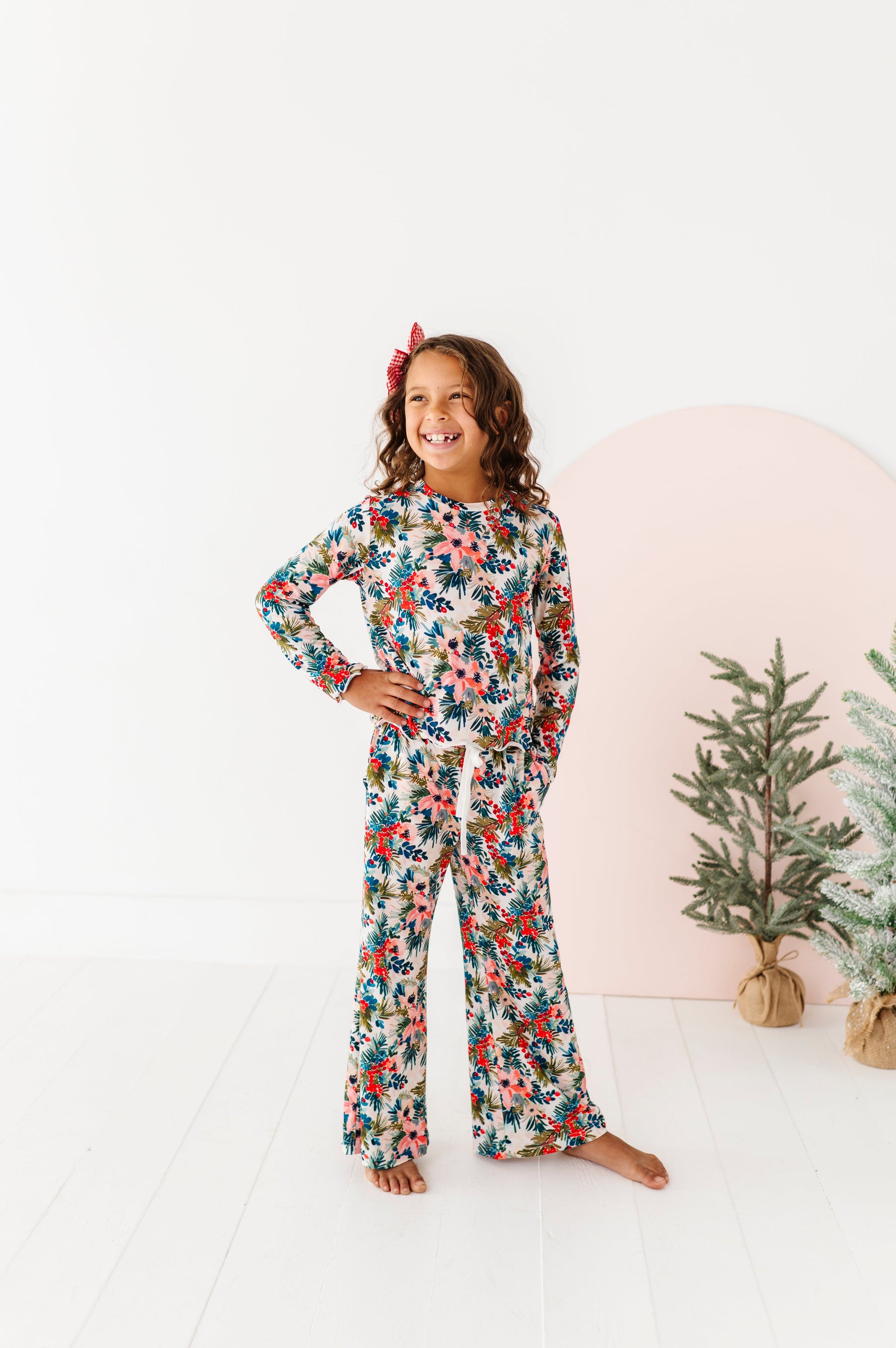 Holly Floral | GIRLS WIDE-LEG SET - By Baano