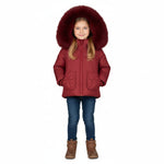 Pramie Little Girls Red Bow Jacket 12M–7Y | Charming Winter Coat with Sweet Bow Detail
