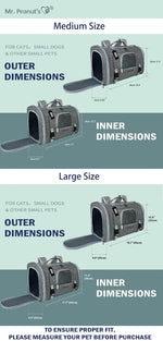 Mr. Peanut's Monterey Series Airline Compliant Horizontal Backpack Pet Carrier - By Baano