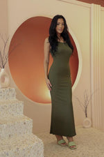 Ribbed Mermaid Hem Camisole Maxi Dress (CAPELLA)