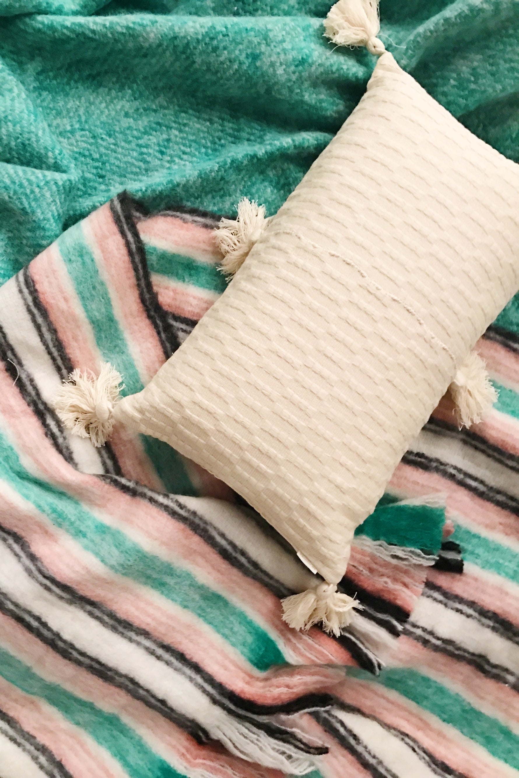 Antigua Pillow - Natural White