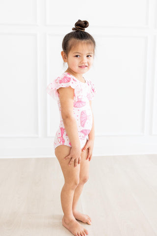 Pirouette S/S Flutter Sleeve Leotard - By Baano