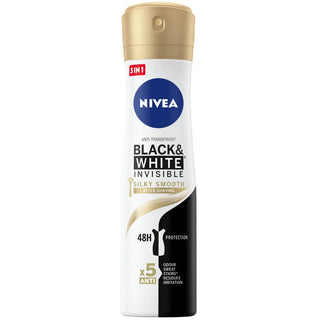 Nivea Deodorant Spray Black & White Silky Smooth For Her 150ML
