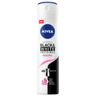 Nivea Deodorant Spray Invisible For Black & White Clear, 150 Ml