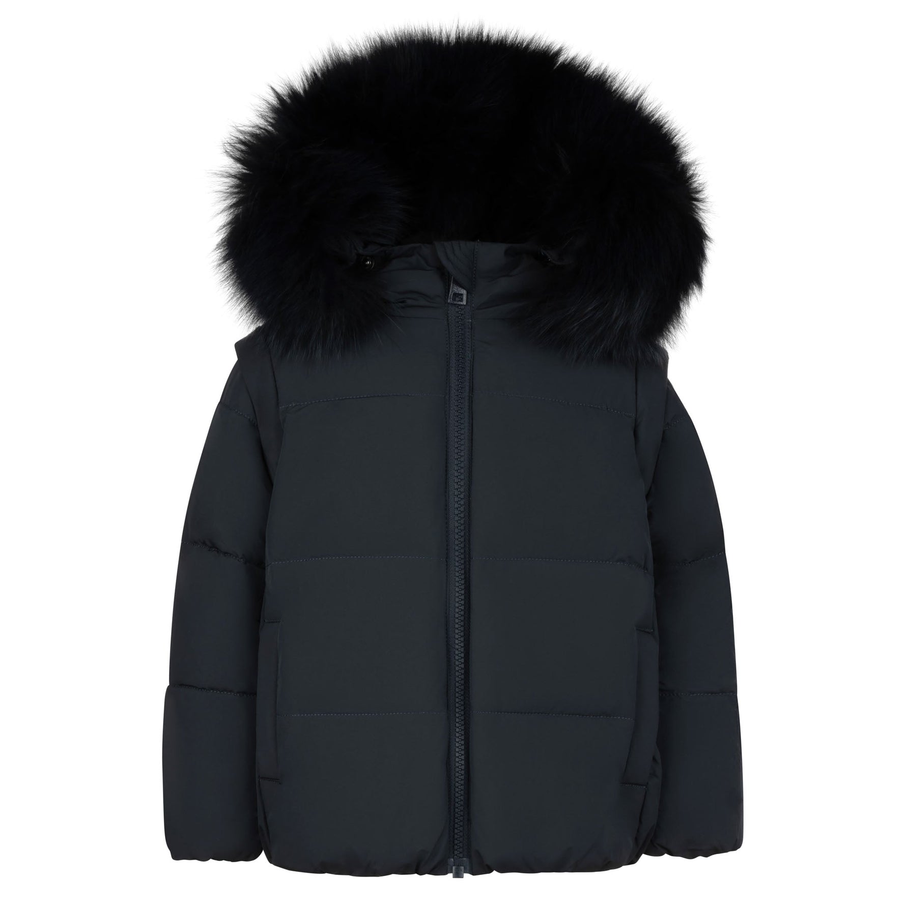 Pramie Little Boys Black Jacket (18M–8Y) | Warm, Stylish & Durable Outerwear