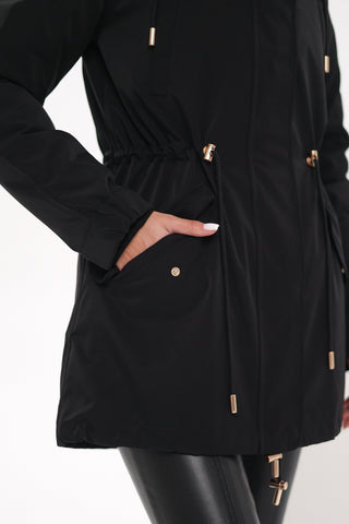 Genuine Scandinavian Mink Fur Parka with Rabbit Fur Insulation