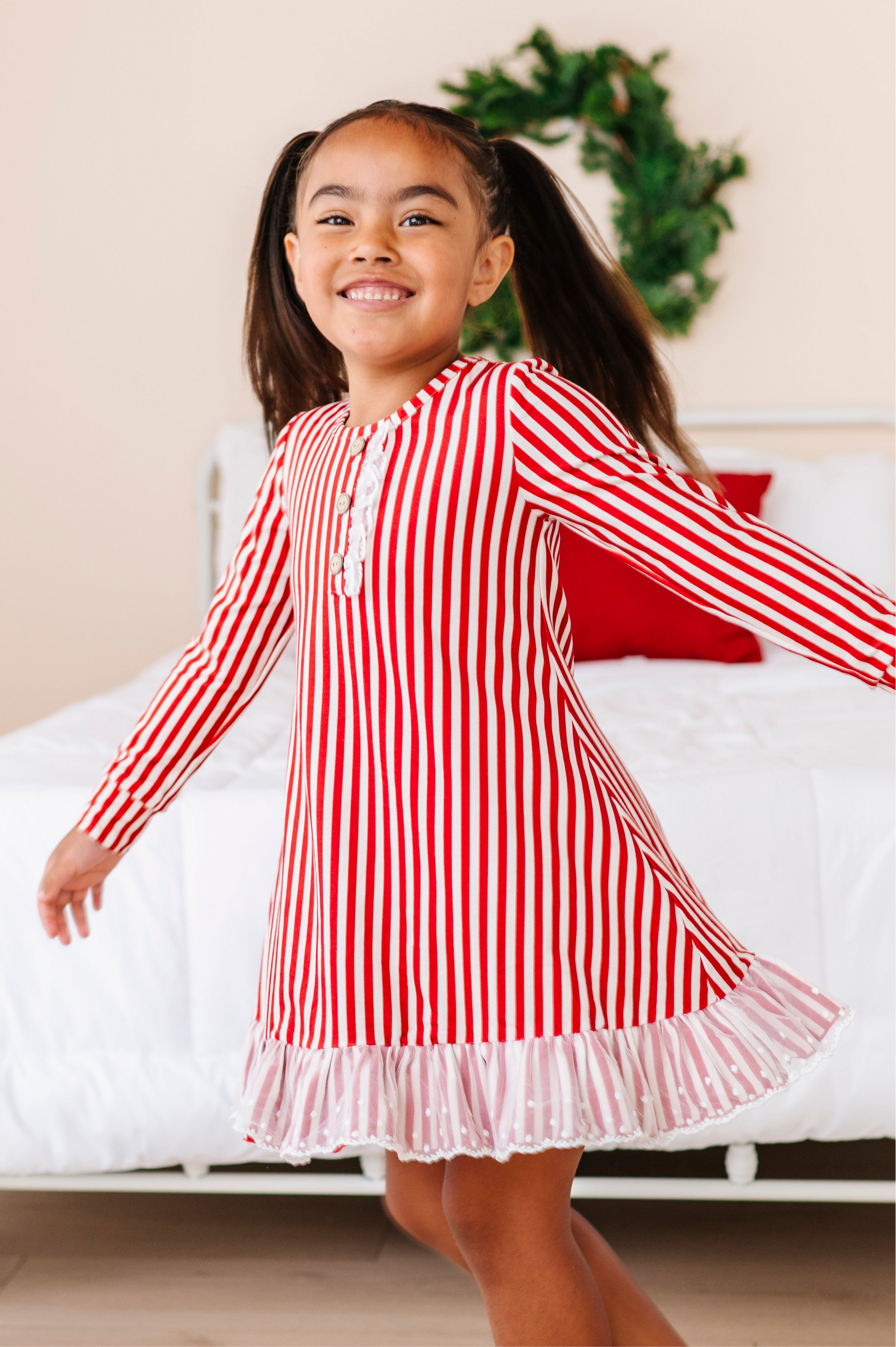 Red Stripes | NIGHTGOWN - By Baano
