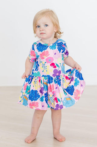 Dahlia Dreams S/S Twirl Bodysuit - By Baano