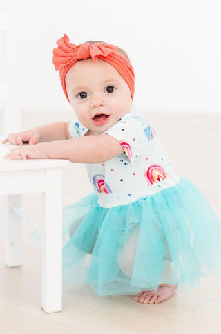 SALE Rainbow Grooves Tutu Bodysuit - By Baano