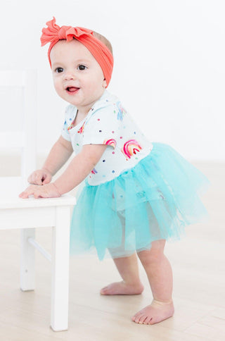 SALE Rainbow Grooves Tutu Bodysuit - By Baano