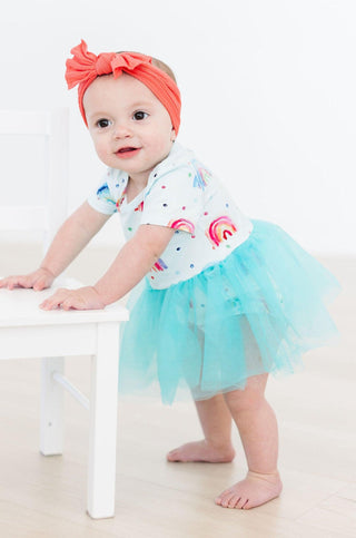 SALE Rainbow Grooves Tutu Bodysuit - By Baano