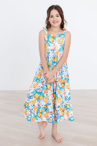 SALE Tropical Summer Ruffle Maxi Dress - By Baano