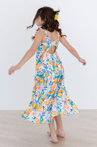 SALE Tropical Summer Ruffle Maxi Dress - By Baano