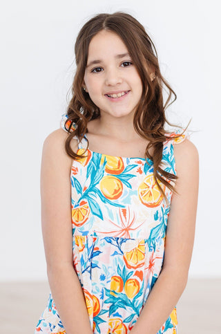 SALE Tropical Summer Ruffle Maxi Dress - By Baano