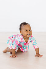 Petal Perfection 3/4 Sleeve Twirl Bodysuit