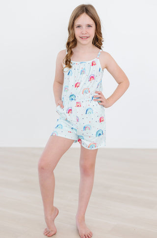 Rainbow Grooves Strappy Play Romper - By Baano