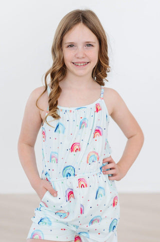 Rainbow Grooves Strappy Play Romper - By Baano