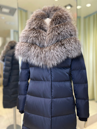 Kaimana Genuine Fox Fur Trim Premium Down Coat - By Baano
