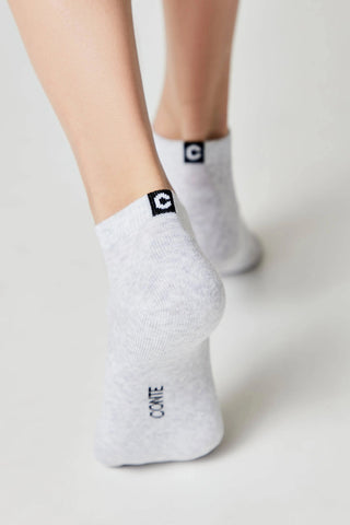Cotton Ankle Socks Conte Active 571 - Terry Foot - By Baano