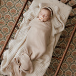 Organic Ribbed Knit Cotton Baby Blanket - By Baano