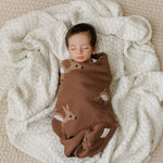 Whimsy Collection - Luxury 100% Cotton Knit Swaddle Baby Blanket - By Baano