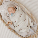Whimsy Collection - Luxury 100% Cotton Knit Swaddle Baby Blanket - By Baano