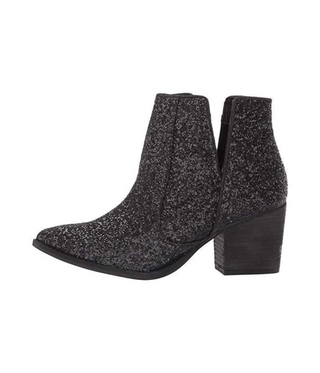 Fiera Glitter Booties in Black - By Baano