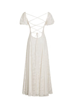 Pandora White Bubble Sleeve Backless Maxi Dress Miss Circle