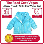Car Seat Coat | The Road Coat Vegan - Aqua
