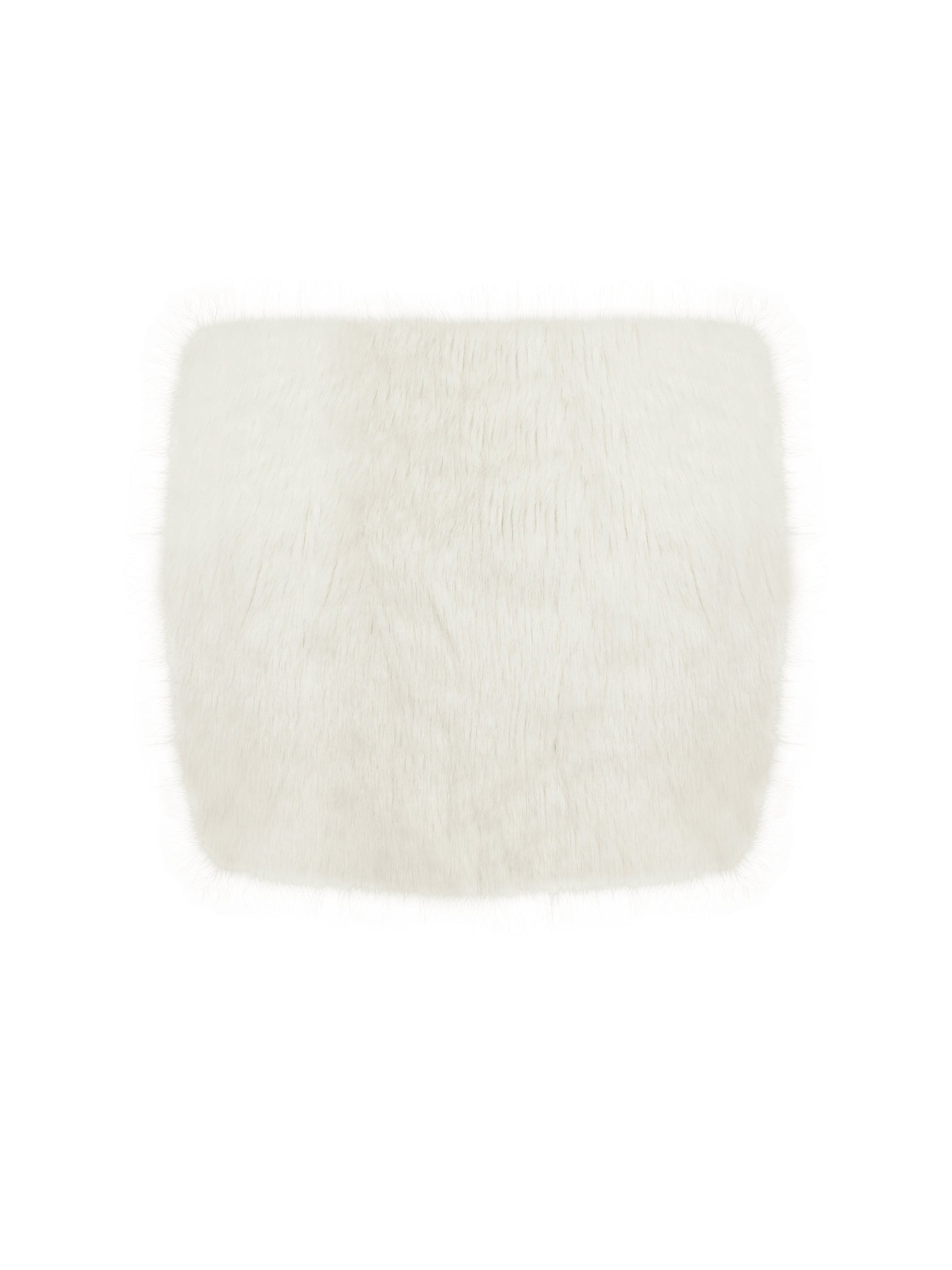 Narla Ivory Low-Waisted Fur Mini Skirt Miss Circle