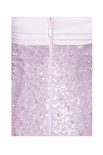 Lainey Purple Satin Sequin Pearls Beaded Maxi Dress Miss Circle