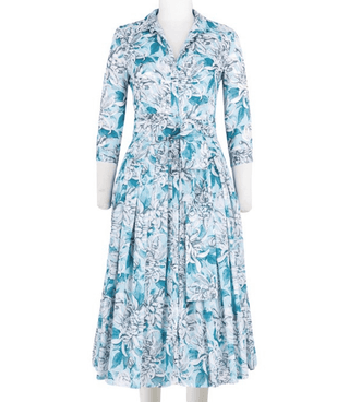 Audrey Dress #1 Soft Sea Blue Long Dress - By Baano