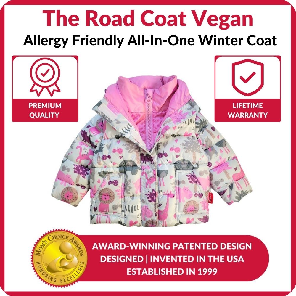 Car Seat Coat | The Road Coat Vegan - Safari Print