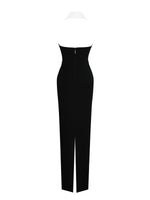 Raelyn Black and White Business Casual Maxi Dress Miss Circle