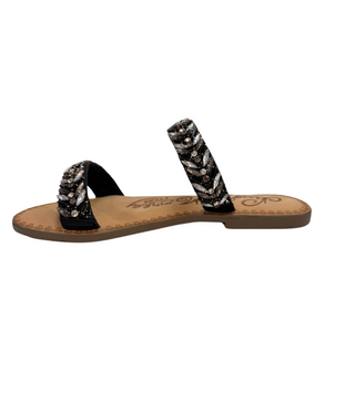Shine Bright Sandals in Black Naughty Monkey