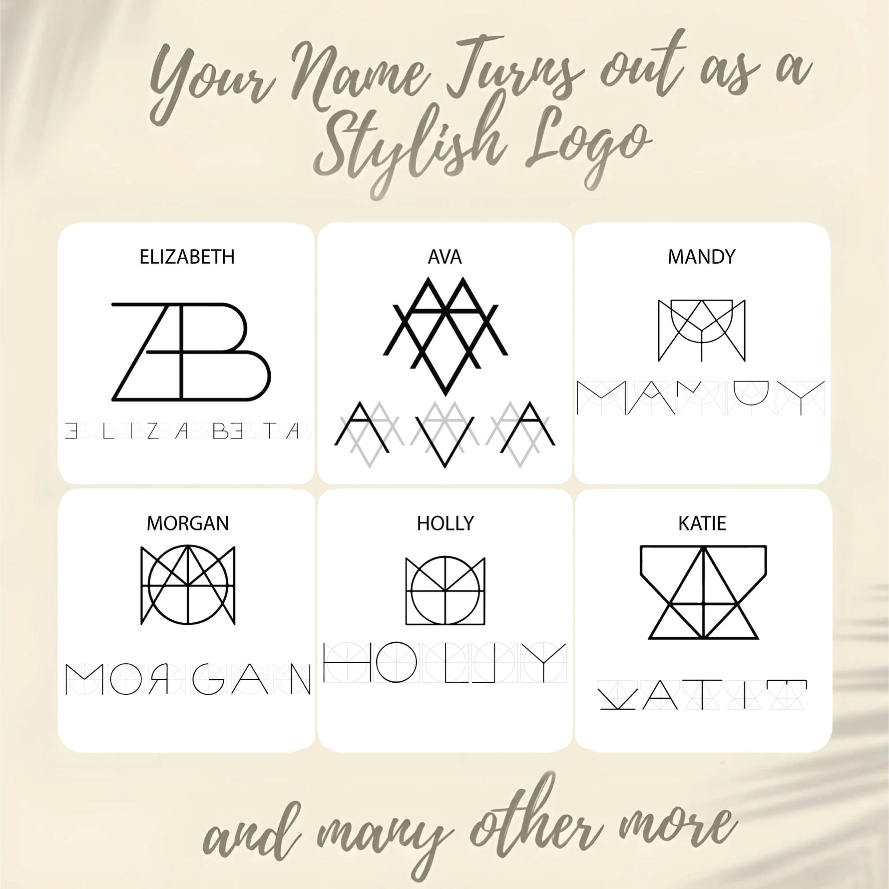 Name Logo Necklace - Sterling Silver