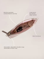 3-Piece Pouch Clutch Purse Set - Taupe - By Baano