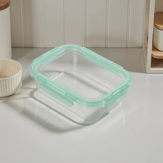 Glass Containers with Flexible Silicone Lids - Set of 3