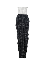 Tamryn Black & White Polka Dot Sweetheart Maxi Dress