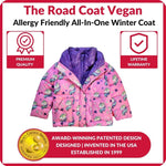 Car Seat Coat | The Road Coat Vegan - Unicorn Print