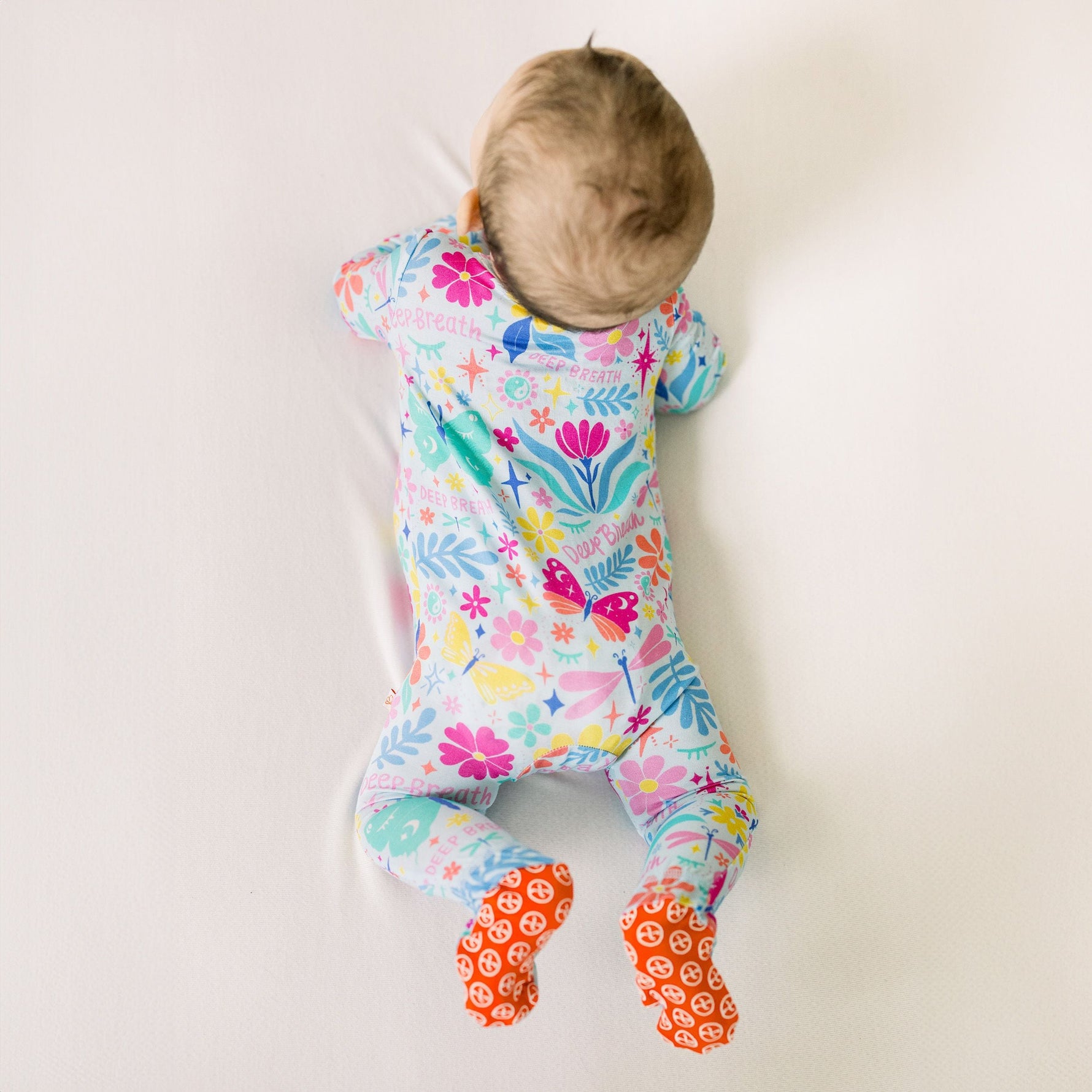 The Second-Skin Footie | Om Baby (Light Blue)