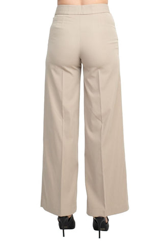 Tahari ASL Shawl Collar Long Sleeves 2 Button Self Waist Tie Jacket With Matching Crepe Pants - Glamourous Grace