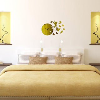 3D Acrylic Mirror Wall Stickers Creative Black Modern Acrylic Mirror Surface 3D Simple Wall Stickers Decor Clocks Numbers Stickers for Home Office Decorations Gift Modern Living Room Quartz Clock Watch Home Decoration Clocks Stevvex