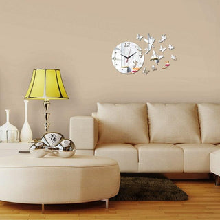 3D Acrylic Mirror Wall Stickers Creative Black Modern Acrylic Mirror Surface 3D Simple Wall Stickers Decor Clocks Numbers Stickers for Home Office Decorations Gift Modern Living Room Quartz Clock Watch Home Decoration Clocks Stevvex