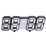 3D Large LED Digital Wall Clock 3D LED Wall Clock with Remote Control 12/24 H Time/Date Display Nightlight Alarm Clock Digital Clock Brightness to Adjust Temperature Date Time Celsius Nightlight Display Table Desktop Clocks Alarm Clock For Living Room Stevvex