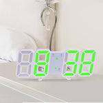 3D Large LED Digital Wall Clock Date Time Celsius Nightlight Display Table Desktop Clocks 3D Digital Alarm Clock Modern Design LED Wall Desk Clocks 12/24H Time /Date/ Temperature Display Nightlight /Brightness Adjustable/ Alarm Clock For Living Room Stevvex