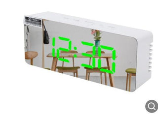 3D Large LED Digital Wall Clock Date Time Celsius Nightlight Display Table Desktop Clocks 3D Digital Alarm Clock Modern Design LED Wall Desk Clocks 12/24H Time /Date/ Temperature Display Nightlight /Brightness Adjustable/ Alarm Clock For Living Room Stevvex